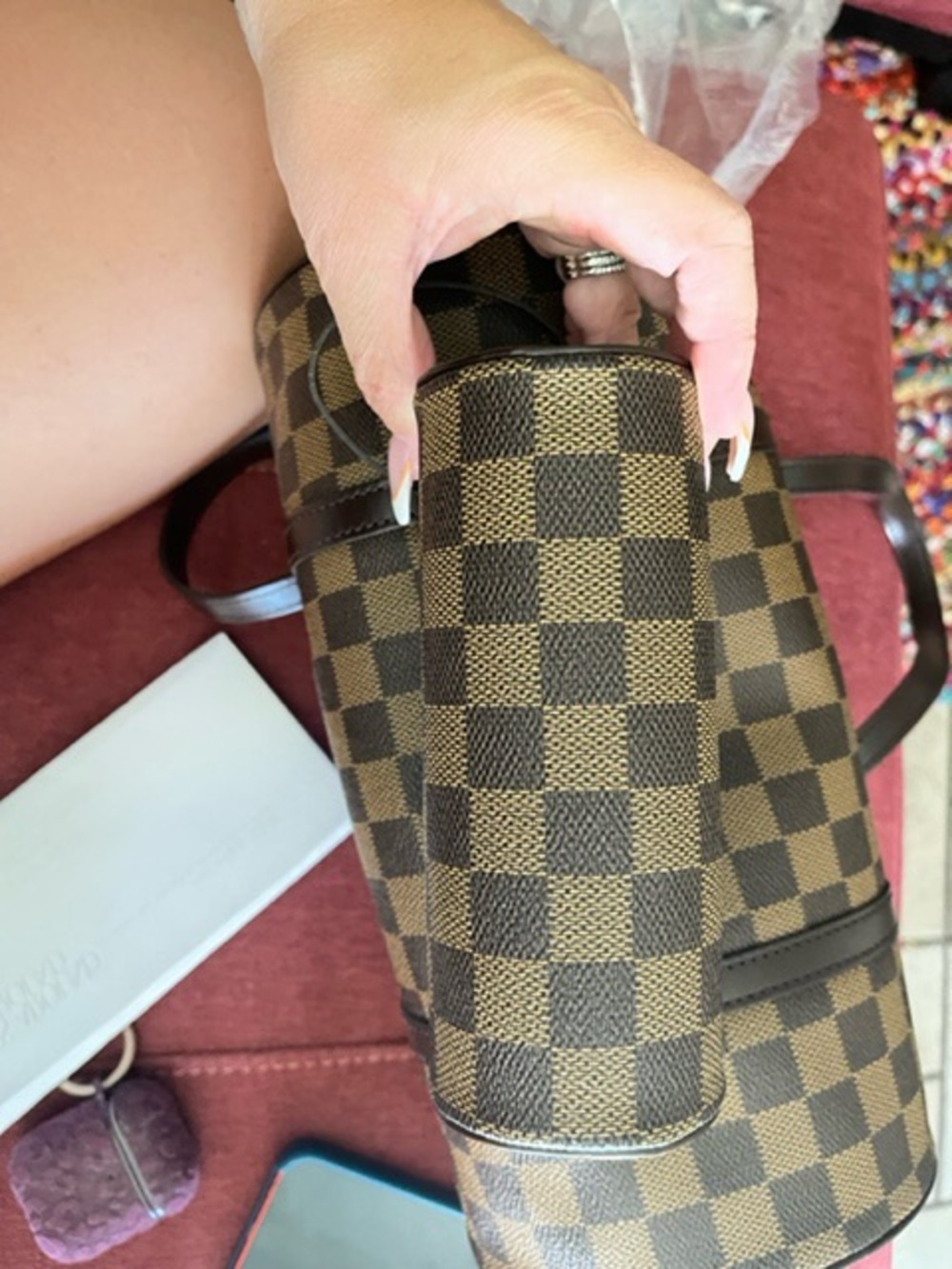 Louis Vuitton Brown Checkerboard Shoulder Bag
